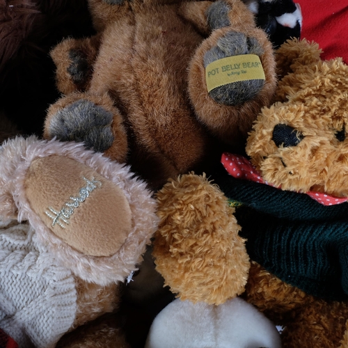 91 - A large quantity of various soft toys and teddy bears