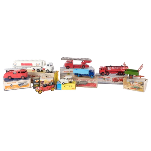 95 - Dinky Supertoys 956, turntable fire escape, boxed, Dinky Toys 555, fire engine, boxed, Dinky Toys 94... 