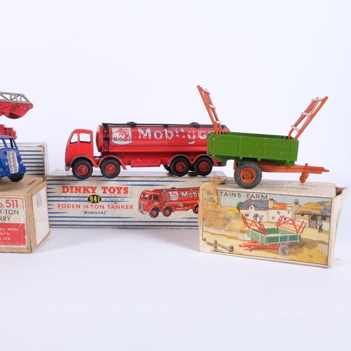 95 - Dinky Supertoys 956, turntable fire escape, boxed, Dinky Toys 555, fire engine, boxed, Dinky Toys 94... 