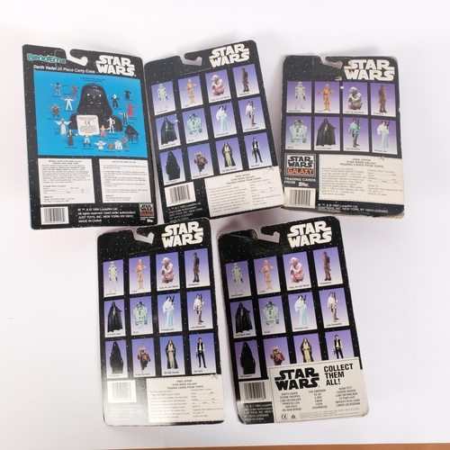 96 - STAR WARS - a group of 5 Ben-Ems figures by Just Toys, figures include Han Solo, Wicket, an Ewok, Ch... 