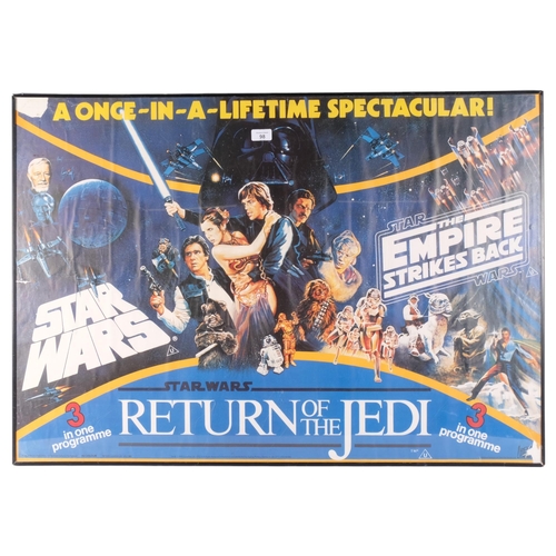 98 - STARS WARS - a 1993 reproduction poster by ZigZag of the 1983 poster advertising  