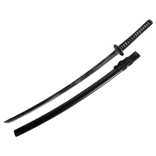 197 - A century reproduction Kutani sword and scabbard