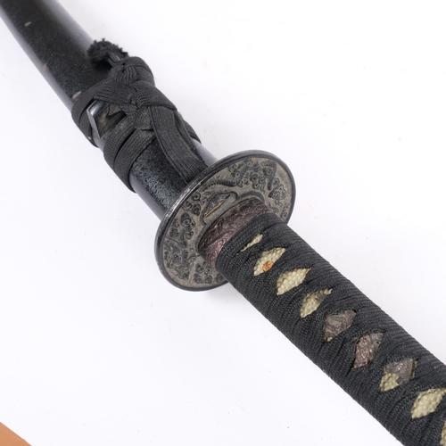 197 - A century reproduction Kutani sword and scabbard