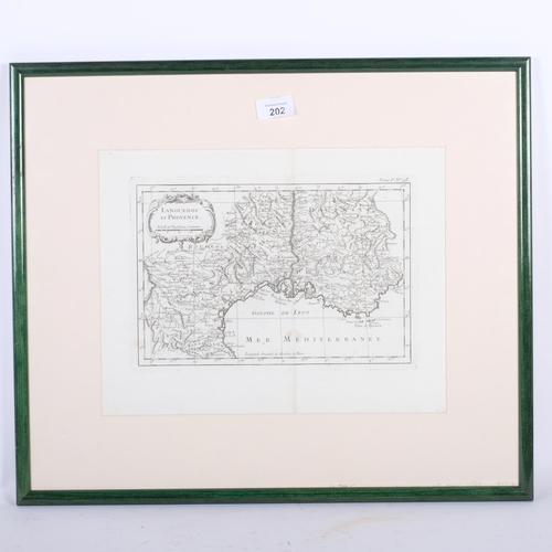 202 - 18th/19th century monochrome map 