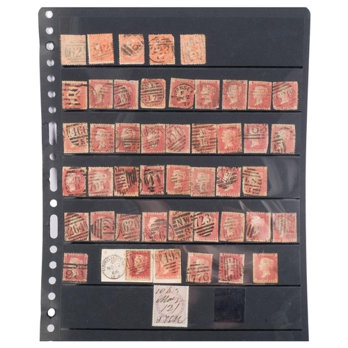 326 - An album of various British stamps, including a quantity of Penny Reds, Two Penny Blues, a Penny Bla... 