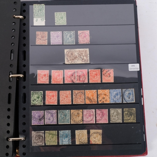 326 - An album of various British stamps, including a quantity of Penny Reds, Two Penny Blues, a Penny Bla... 