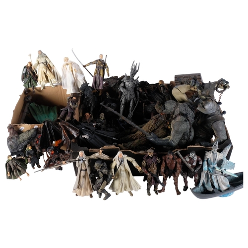 106 - LORD OF THE RINGS - a large quantity of loose figurines from the Lord of the Rings film franchise, a... 