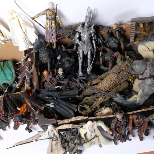 106 - LORD OF THE RINGS - a large quantity of loose figurines from the Lord of the Rings film franchise, a... 