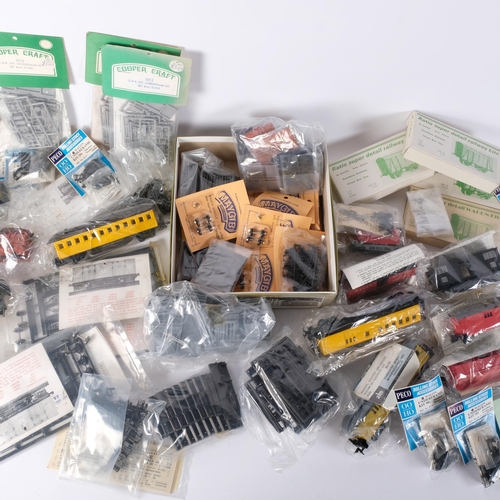 110 - A quantity of HO/OO gauge scale plastic model kits and associated accessories, various brands, inclu... 