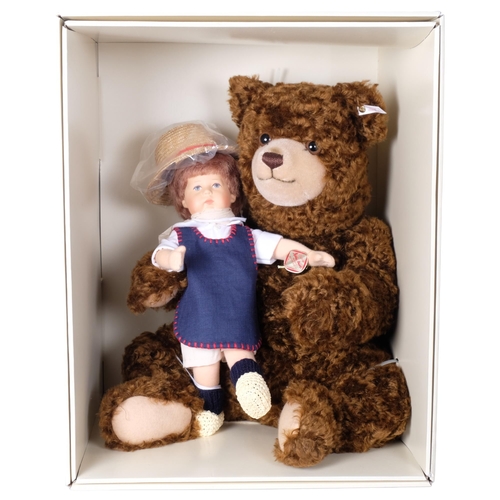 122 - Cathe Kruse and Margaret Steiff Fritzl & Hein 200 Year Anniversary Cathe Kruse doll and teddy bear, ... 