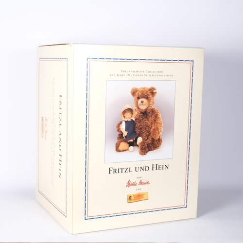 122 - Cathe Kruse and Margaret Steiff Fritzl & Hein 200 Year Anniversary Cathe Kruse doll and teddy bear, ... 