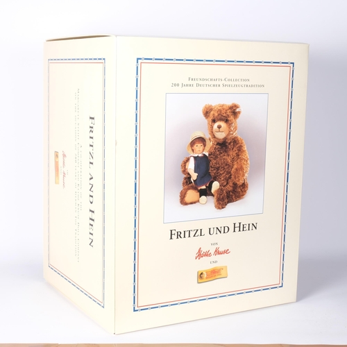 123 - Cathe Kruse and Margaret Steiff Fritzl & Hein 200 Year Anniversary Cathe Kruse doll and teddy bear, ... 