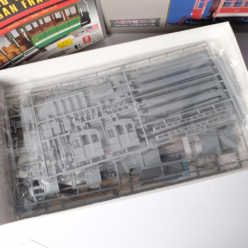 125 - A Modemo 1/45 scale plastic model display kit, Tokyo Street Car, kit ref. 26501, an Osaka Street Car... 