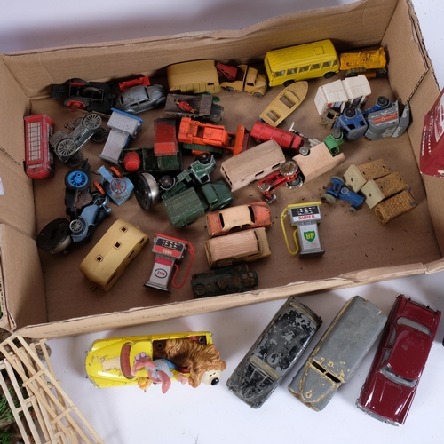 147 - A quantity of diecast vehicles and other toys, including many Corgi, Lesney, Dinky and other toys, i... 