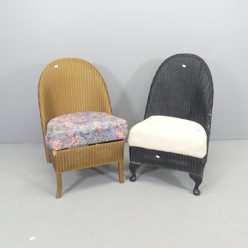 2666 - Two similar Lloyd Loom chairs.