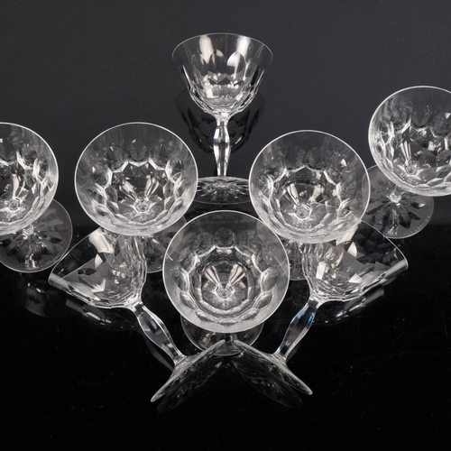 357 - A group of 8 Orrefors Prelude stemware cut-glass Sherry glasses, all marked and referenced to the un... 