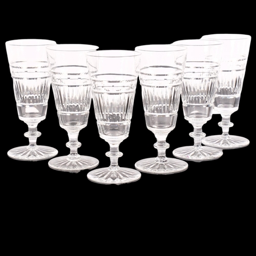 359 - A group of 6 Edinburgh & Leith Champagne glasses, unmarked, H14cm