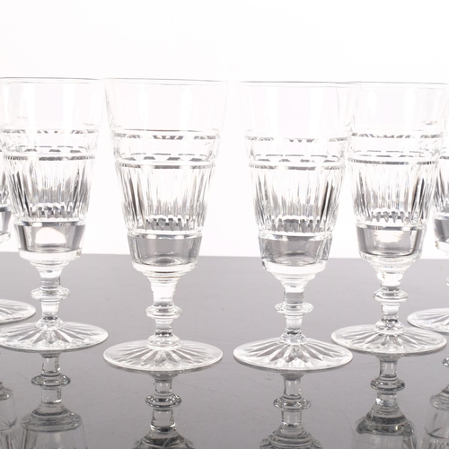 359 - A group of 6 Edinburgh & Leith Champagne glasses, unmarked, H14cm