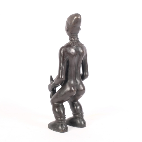 368 - A bronze fertility figure sculpture, H37.5cm