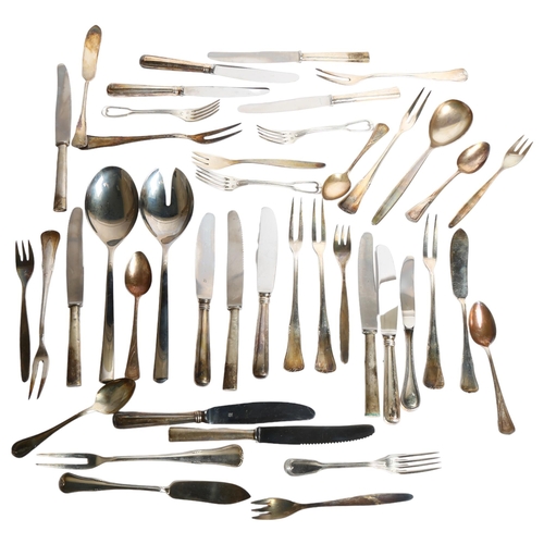 1101 - Various mixed plated cutlery, mostly WMF