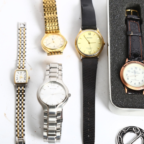 1139 - Various quartz movement fashion watches, including a cased Ben Sherman watch etc