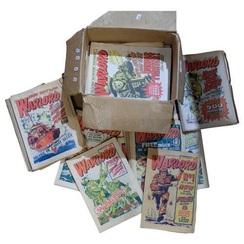 682 - A boxful of Warlord comics, 1970s etc