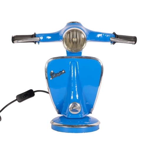 787 - A reproduction Vespa scooter design table lamp, H33cm