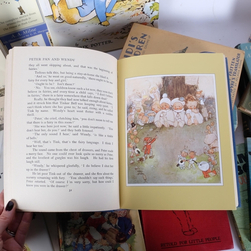 844 - Vintage children's books, including Little Grey Rabbit, Chinese Classical poems etc