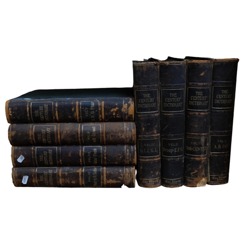 857 - 8 volumes half leather-bound 