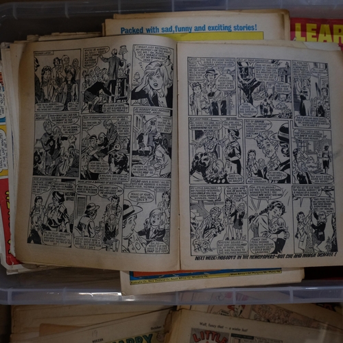 681 - 1970s June comics, Look and Learn magazines etc, and a quantity of hardback annuals, including Eagle... 