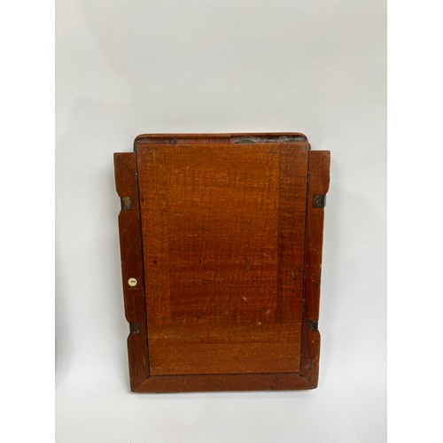 205 - An early 20th century Sands, Hunter & Company Ltd tail board square bellowed plate camera, mahogany ... 