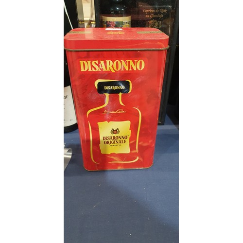 985 - A group of various alcohol, including a bottle of Belgian white chocolate liqueur, Disaronno, ouzo, ... 