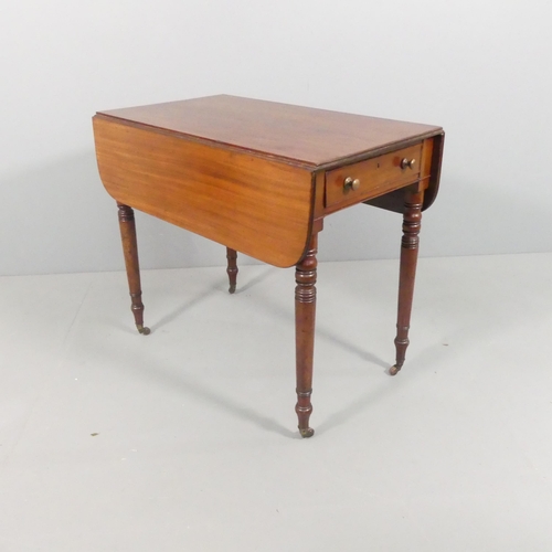 2115 - An antique mahogany Pembroke table. 80x71x45cm.