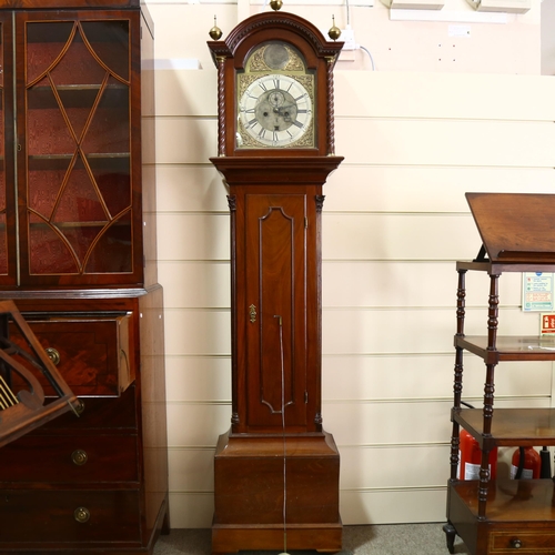 119 - 18th century mahogany 8-day longcase clock, by John Craig of Glasgow, 12