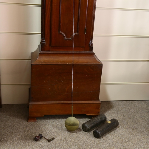 119 - 18th century mahogany 8-day longcase clock, by John Craig of Glasgow, 12