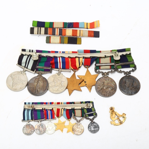 157 - A group of 7 Second War and India Service medals, awarded to Lt-Col HPE Waters, 8th Punjab Regiment,... 