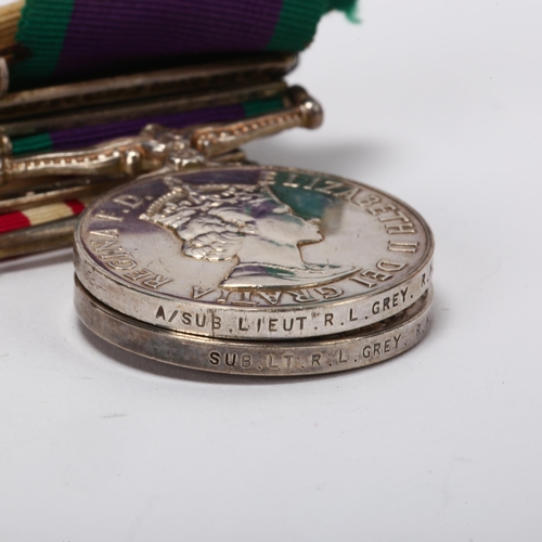 162 - Navy General Service medal with Brunei bar, and Campaign Service medal with Borneo and Malay Peninsu... 