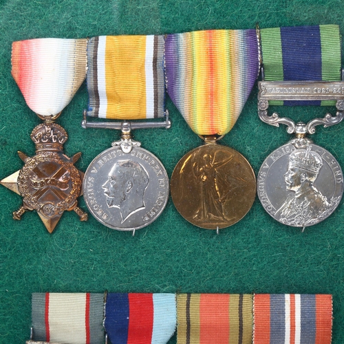 169 - A group of 8 Great War and Second War Service medals, awarded to Major JH Rigg, 8th Punjab Regiment,... 