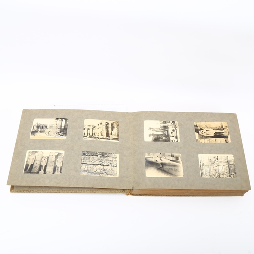 181 - Early 20th century photograph album, Egyptian travel landscapes and tombs