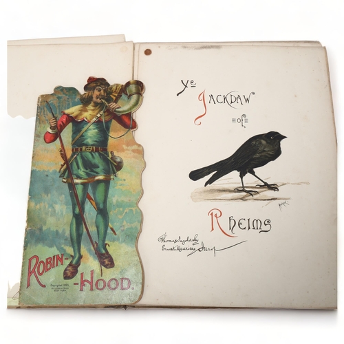 207 - Ye Jackdaw Of Rheims, Thomas Ingoldsby, published by Eyre & Spottiswoode, 37cm x 28cm, and Robin Hoo... 