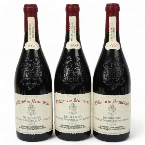 239 - Chateauneuf-du-Pape, Chateau Beaucastel 1999 x 3 bottles