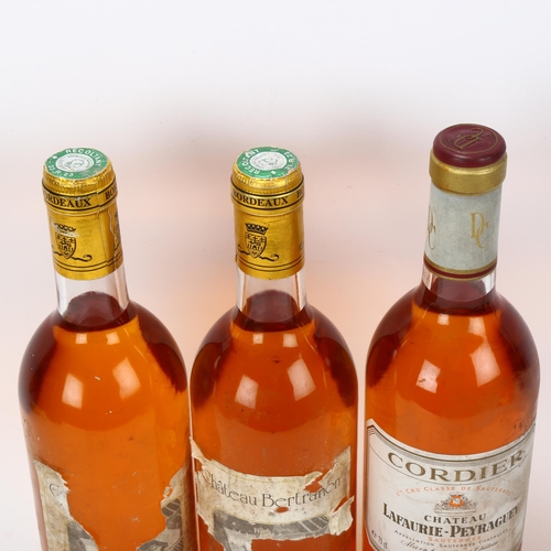 245F - 3 bottles of dessert wine, 1 bottle 1988 Chateau Lafaurie-Peyraguey, Cordier, 1er Grand Cru Classe, ... 