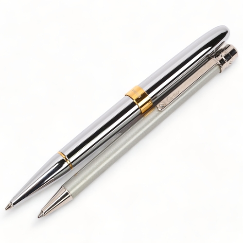 262 - YVES SAINT LAURENT - ballpoint pen, boxed, and Cartier ballpoint pen (2)