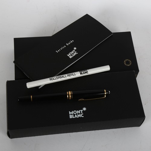 265 - MONT BLANC - rollerball pen, boxed with papers