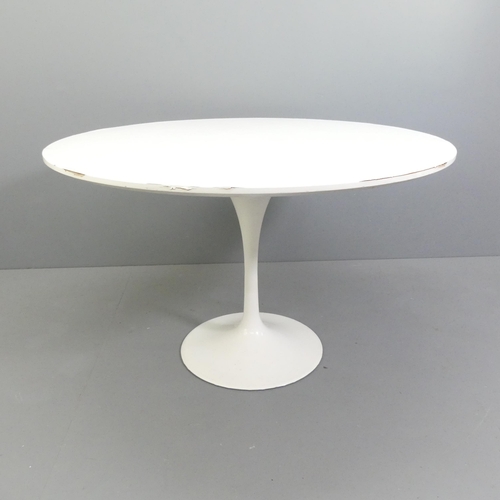 2020 - RUDI BONZANINI - a mid-century tulip dining table, in the manner of Eero Saarinen, with maker's mark... 