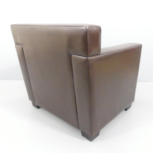 2029 - JEAN-MICHEL FRANK - A leather club chair, model 