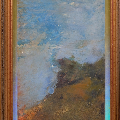 508 - Alan Rankle, study for Roan Minor III 2003, oil on board, signed verso, 29cm x 12cm, framed
