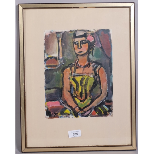 635 - Georges Rouault (1871 - 1958), Divertesement, published 1943, image 26cm x 20cm, framed