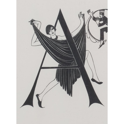 636 - Eric Gill, woodcut print, 1934, from an edition of 400 copies, 19cm x 21cm, framed