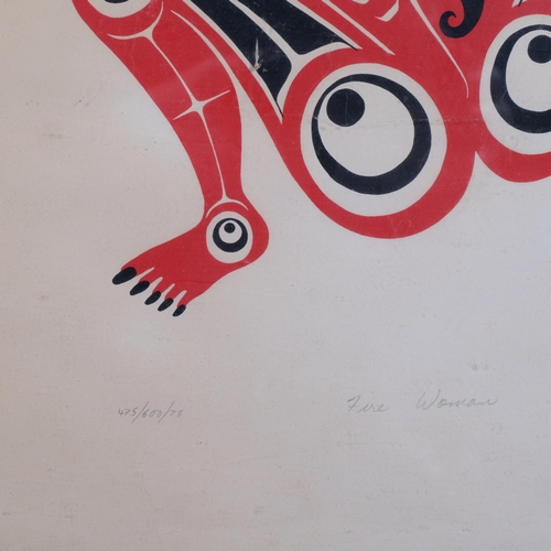 640 - A group of Canadian prints, including Haida, all signed in pencil